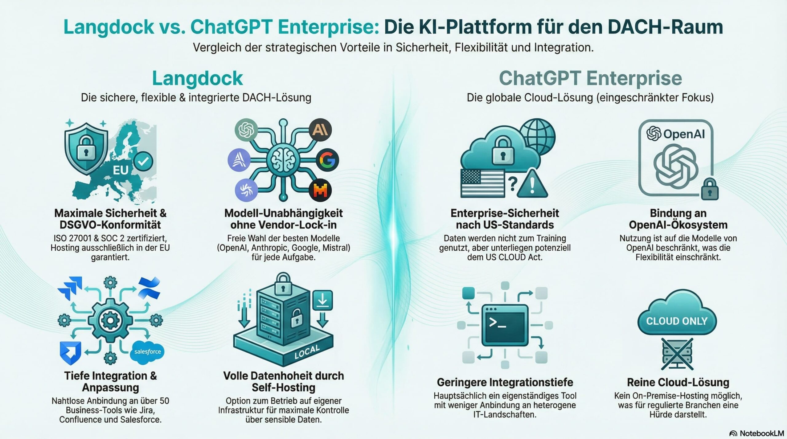 Infografik Langdock vs. ChatGPT Enterprise Infografik Langdock vs. ChatGPT Enterprise