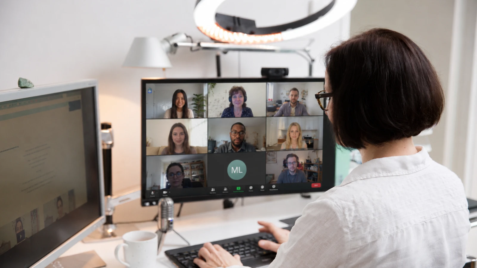 Michaela Benkitsch bei einer Online-Masterclass